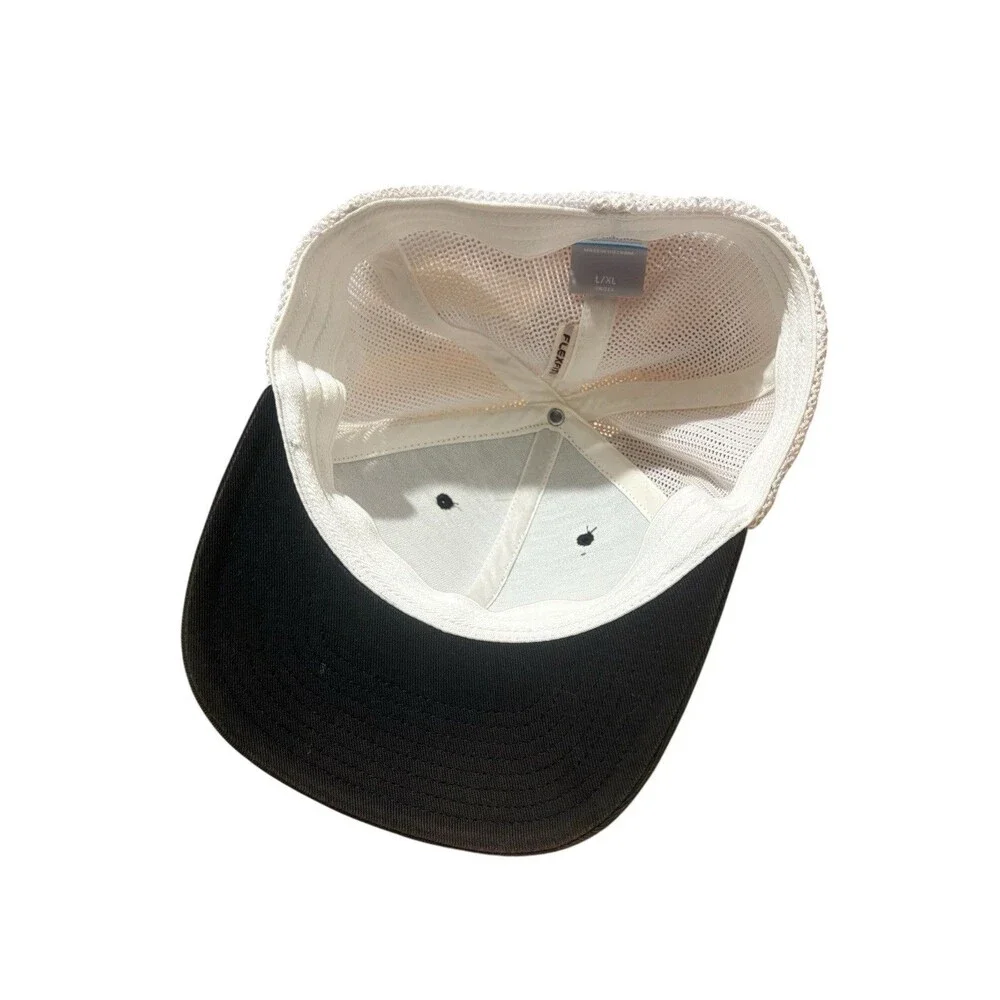 Columbia PFG Mesh Fitted Hat W/ Fish Patch Gray LG/XL